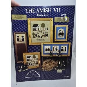 The Amish VII Daily Life Cross Stitch Pattern Leaflet